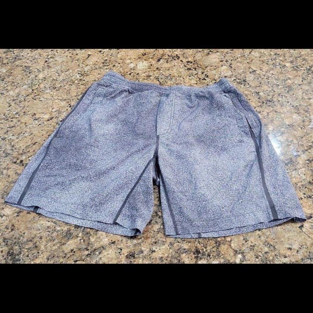Lululemon Pace Breaker Lined Run Shorts Jitter Dot Gray Pebbled 9” Men's Medium